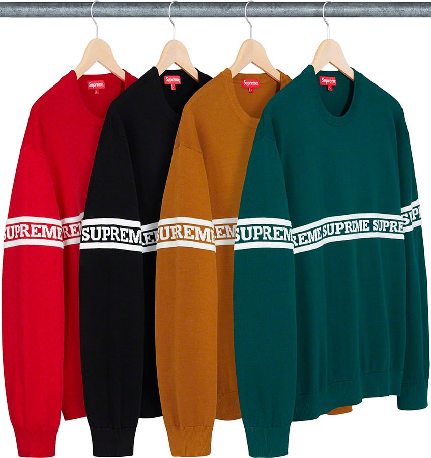 Logo Stripe Knit Top - fall winter 2019 - Supreme