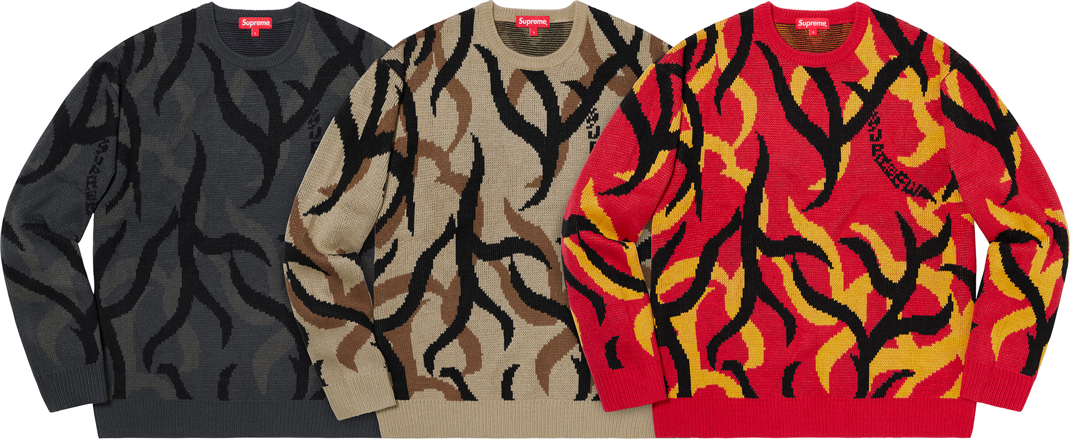 Tribal Camo Sweater - fall winter 2019 - Supreme