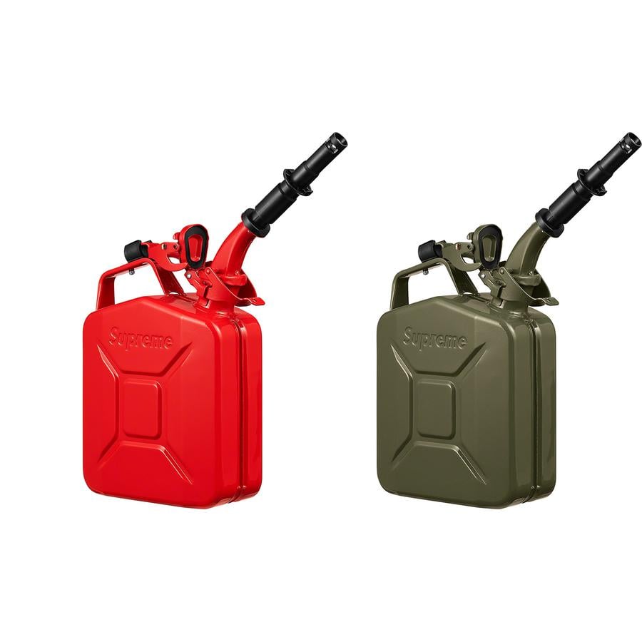 Details on Supreme Wavian 5L Jerry Can from fall winter 2020 (Price is $108)
