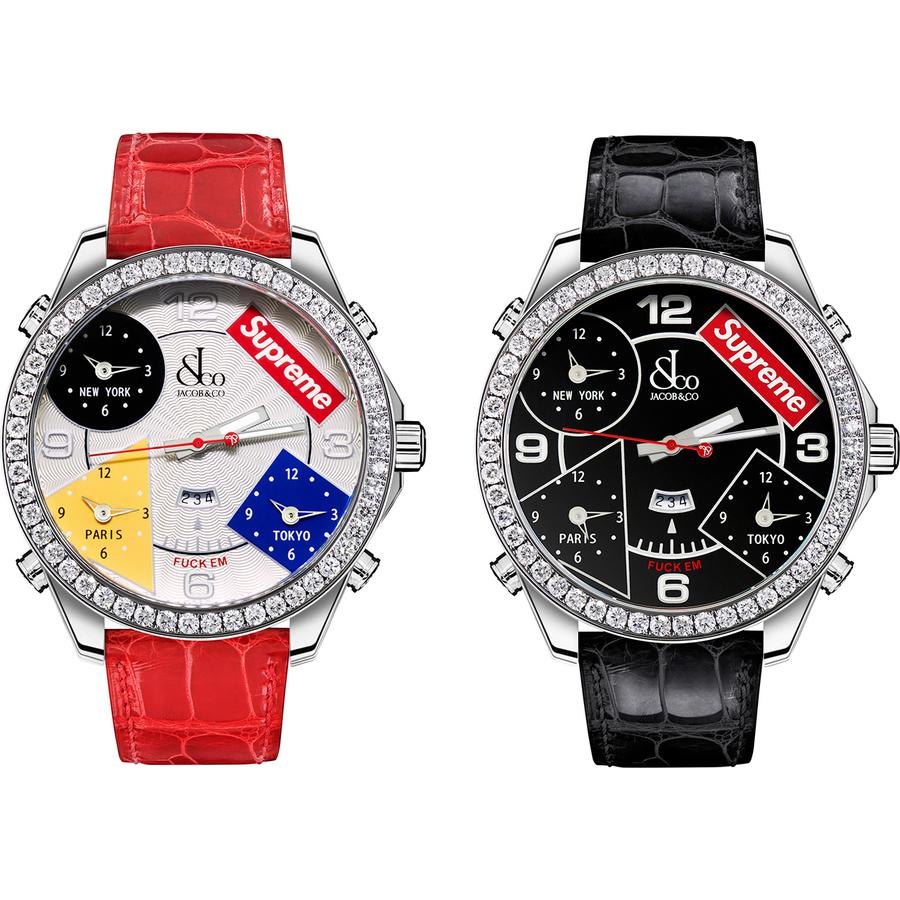 Supreme Supreme Jacob & Co Time Zone 47mm Watch for fall winter 20 season