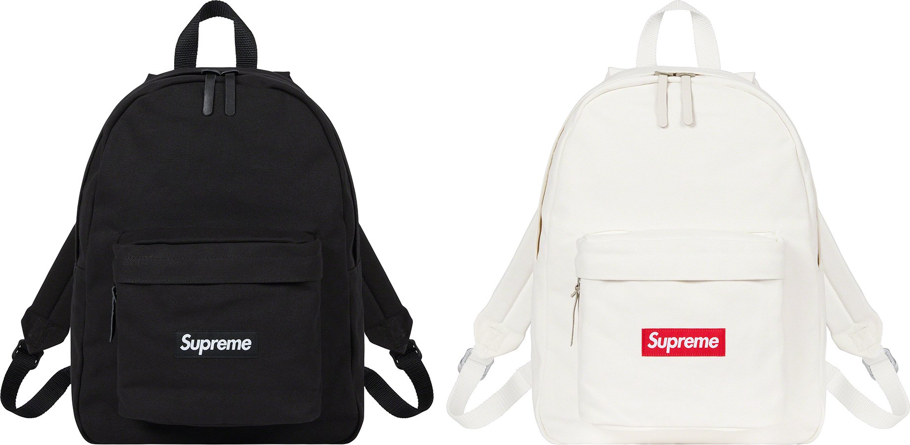 Supreme canvas Backpack White