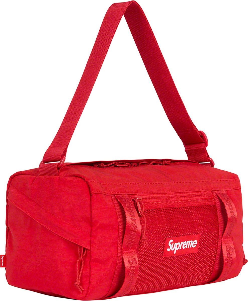 supreme mini duffle bag size