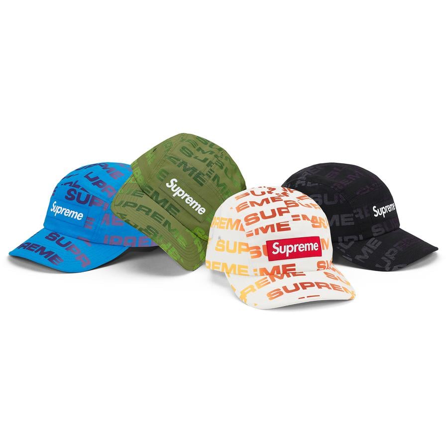 Supreme Reactive Print Camp Cap released during fall winter 20 season