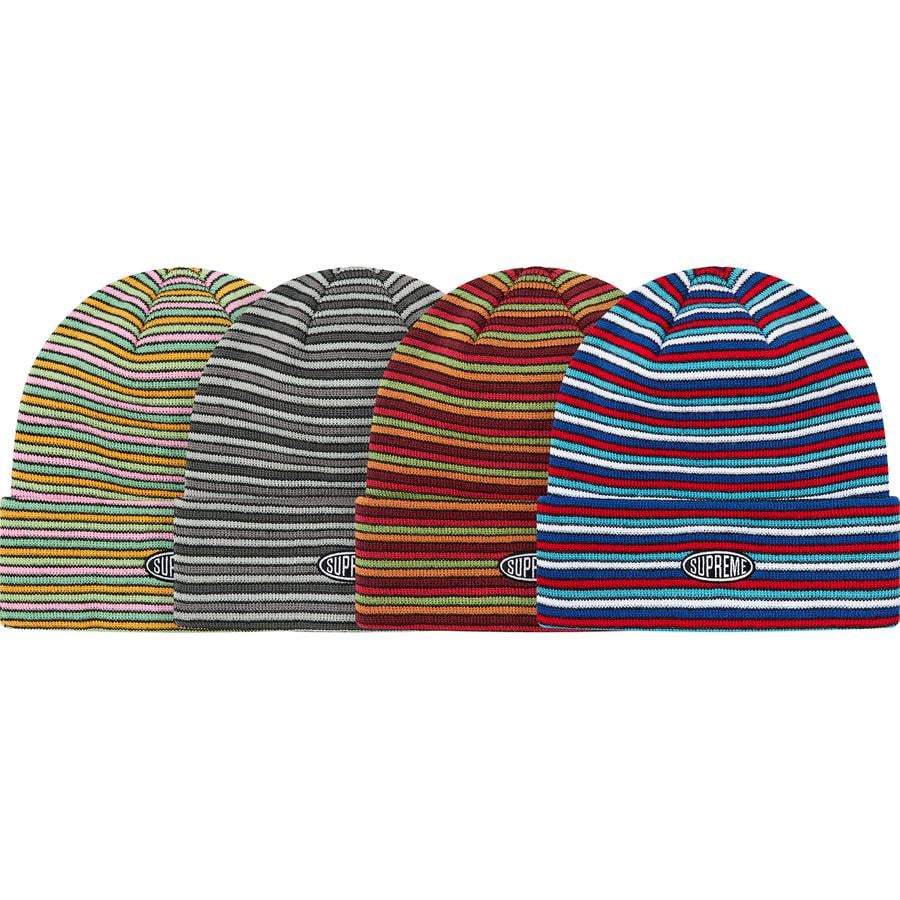 Supreme Multi Stripe Beanie releasing on Week 12 for fall winter 2020