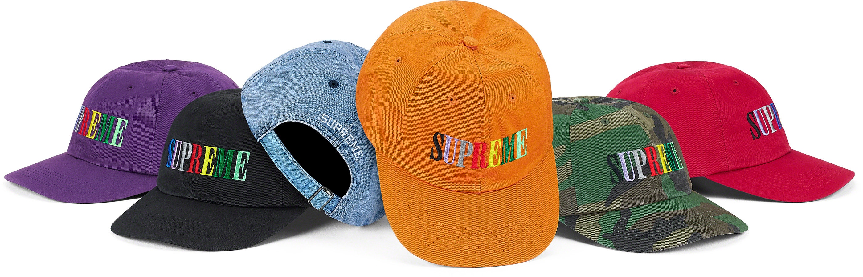 Multi Color Logo 6-Panel - fall winter 2020 - Supreme