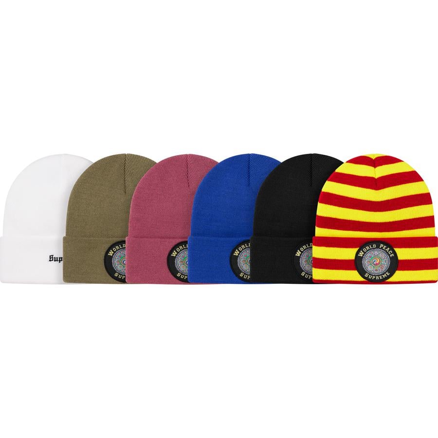 Supreme World Peace Beanie for fall winter 20 season