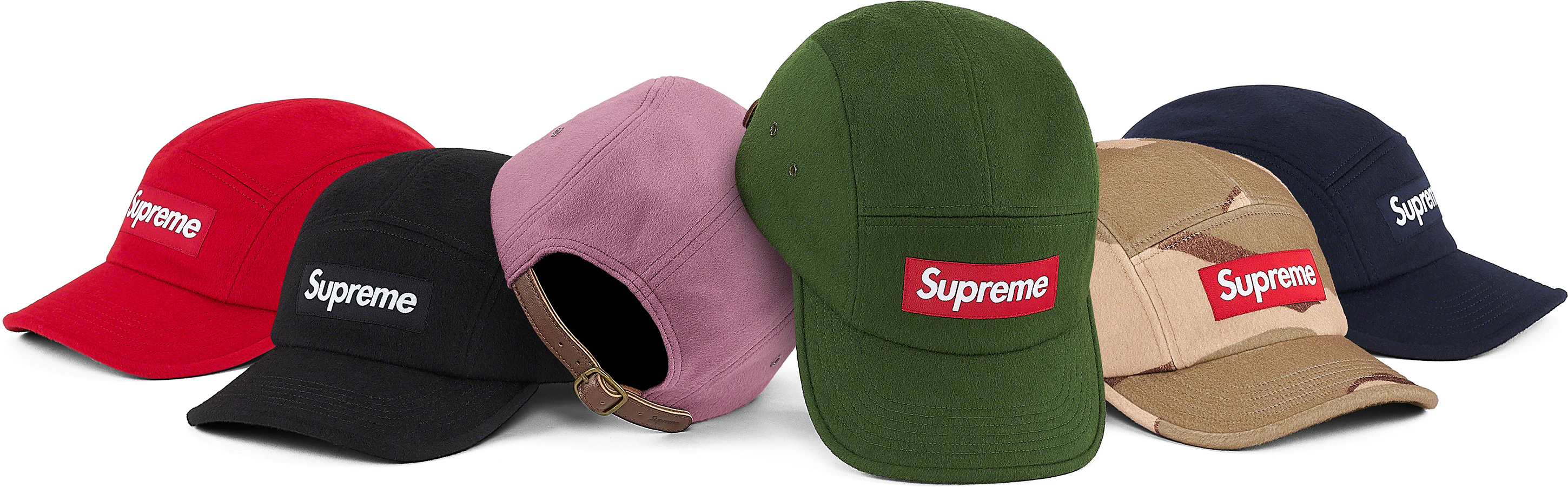 Supreme - Wool Camp Cap Dark Green (FALL 20 Week 10) 