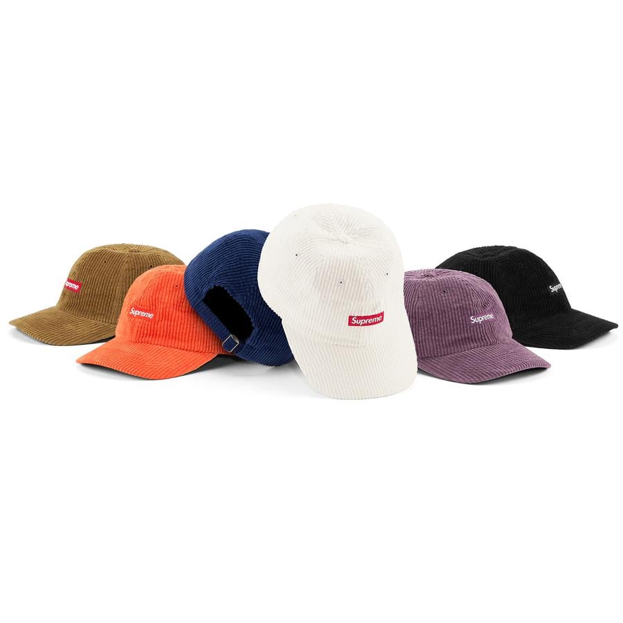 Supreme Ripple Corduroy Small Box 6-Panel released during fall winter 20 season