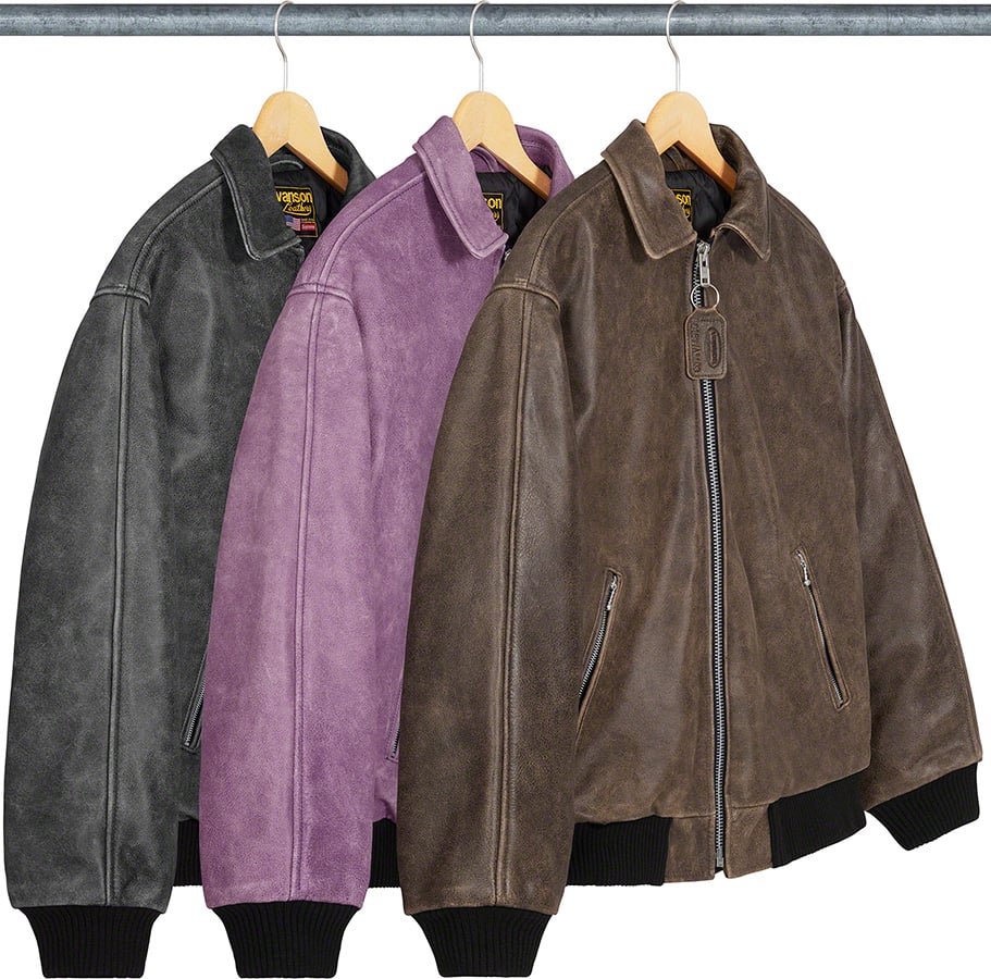 Supreme®/Vanson Leathers® Worn Leather Jacket - Supreme Community