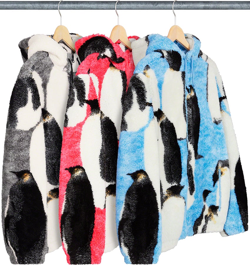 XL Supreme Penguins Hooded Fleece Jacket