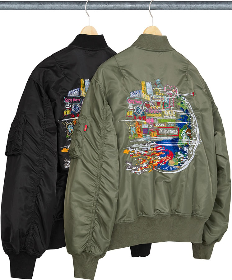 supreme globe jacket