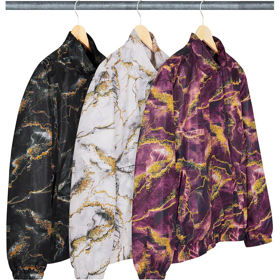 Supreme Marble Track Jacket released during fall winter 20 season