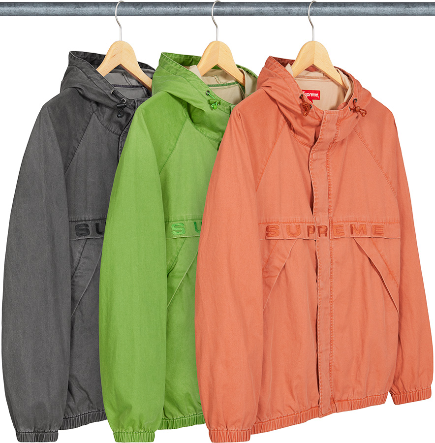 Overdyed Twill Hooded Jacket - fall winter 2020 - Supreme