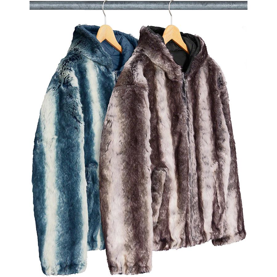 Details on Faux Fur Reversible Hooded Jacket from fall winter
                                            2020 (Price is $388)