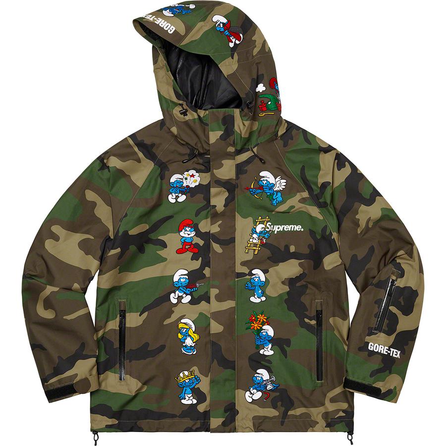 Details on Supreme Smurfs™ GORE-TEX Shell Jacket  from fall winter
                                                    2020 (Price is $398)