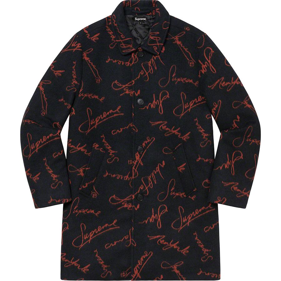 Details on Script Logos Wool Overcoat  from fall winter
                                                    2020 (Price is $558)