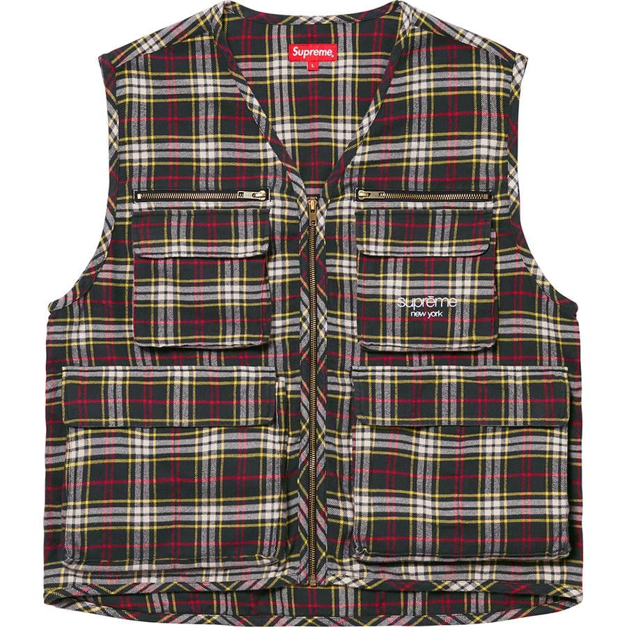 Details on Tartan Flannel Cargo Vest  from fall winter
                                                    2020 (Price is $148)