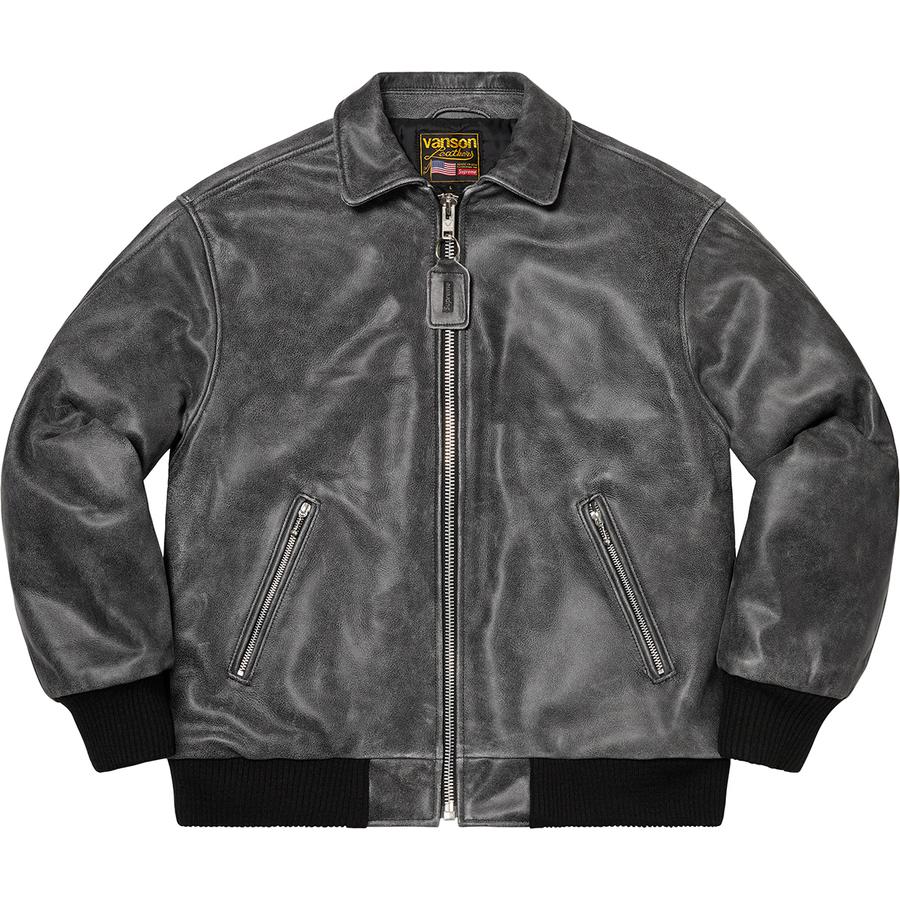 Details on Supreme Vanson Leathers Worn Leather Jacket  from fall winter
                                                    2020 (Price is $798)