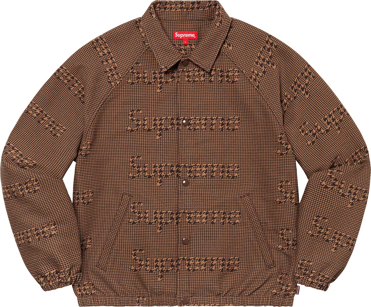 Houndstooth Logos Snap Front Jacket - fall winter 2020 - Supreme