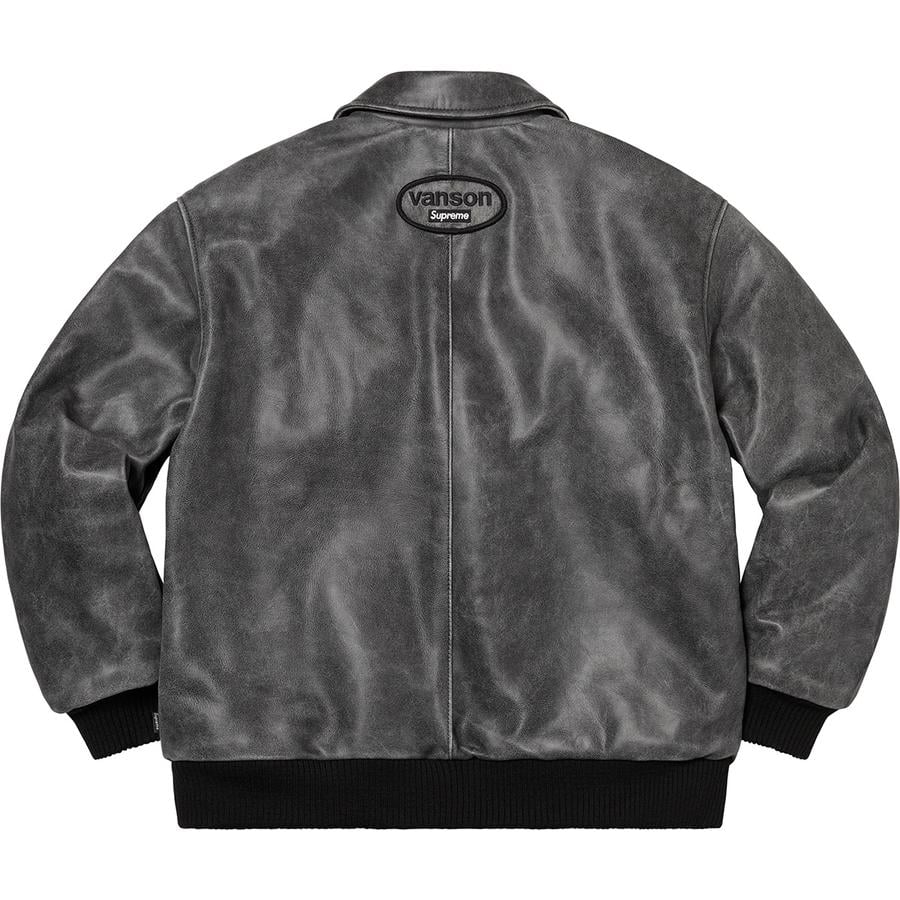 Details on Supreme Vanson Leathers Worn Leather Jacket  from fall winter
                                                    2020 (Price is $798)