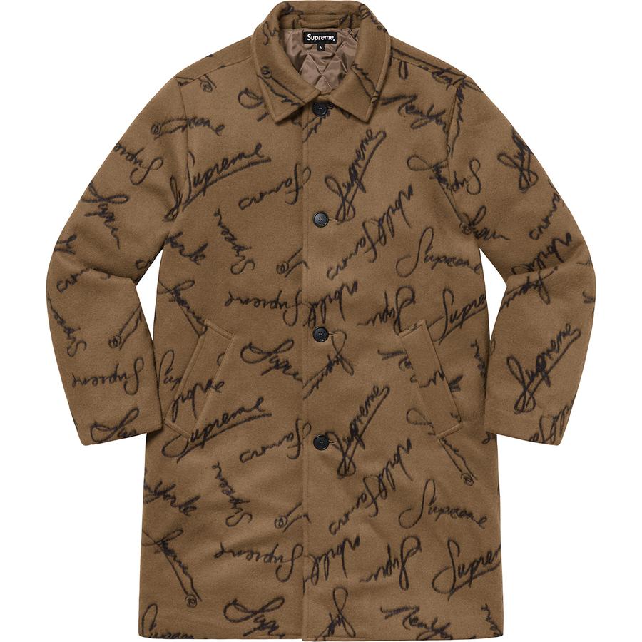 Details on Script Logos Wool Overcoat  from fall winter
                                                    2020 (Price is $558)