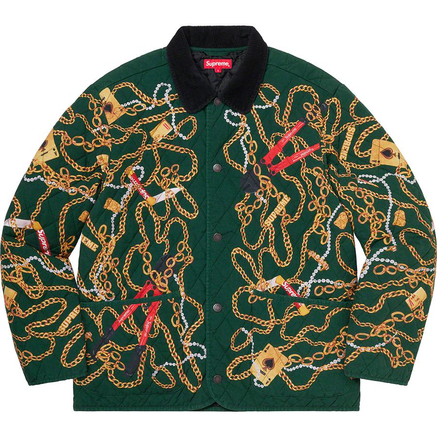 Supreme Chains Quilted Jacket (FW20) - $198