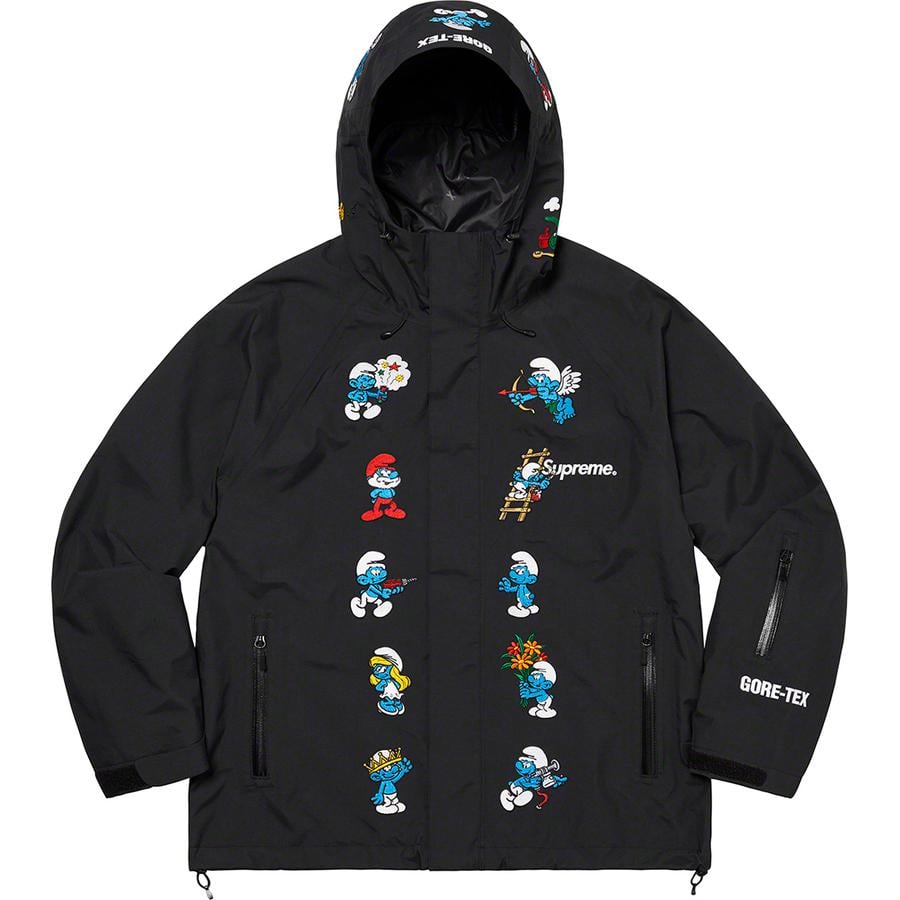 Details on Supreme Smurfs™ GORE-TEX Shell Jacket  from fall winter
                                                    2020 (Price is $398)