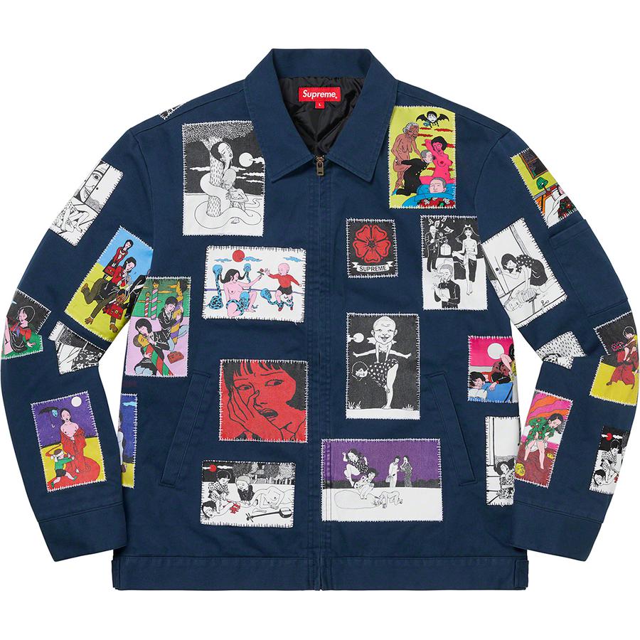 Details on Toshio Saeki Supreme Work Jacket  from fall winter
                                                    2020 (Price is $358)