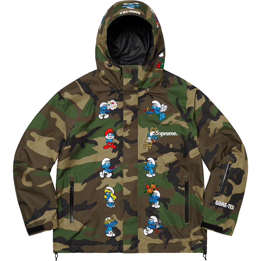 Details on Supreme Smurfs™ GORE-TEX Shell Jacket  from fall winter
                                                    2020 (Price is $398)