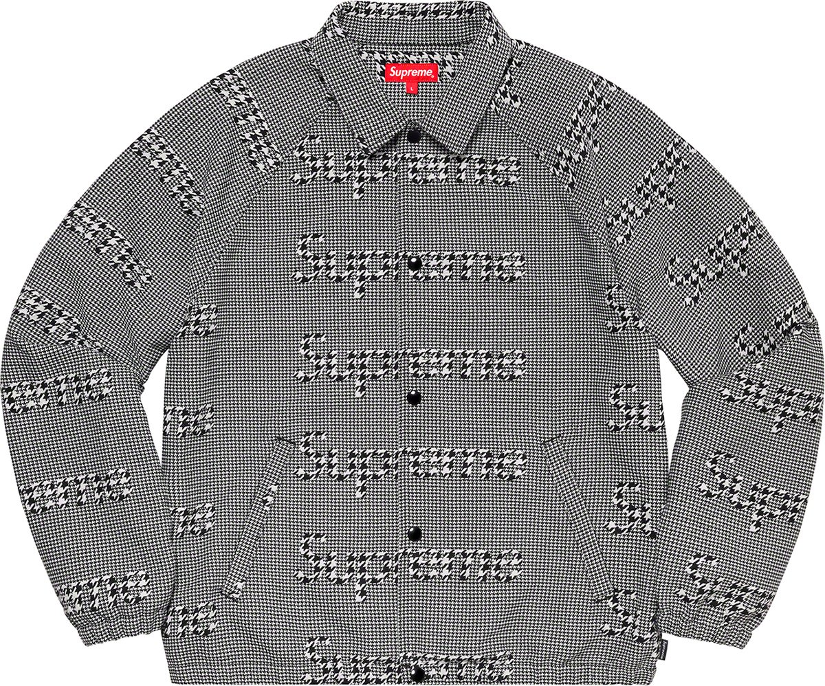 Houndstooth Logos Snap Front Jacket - fall winter 2020 - Supreme