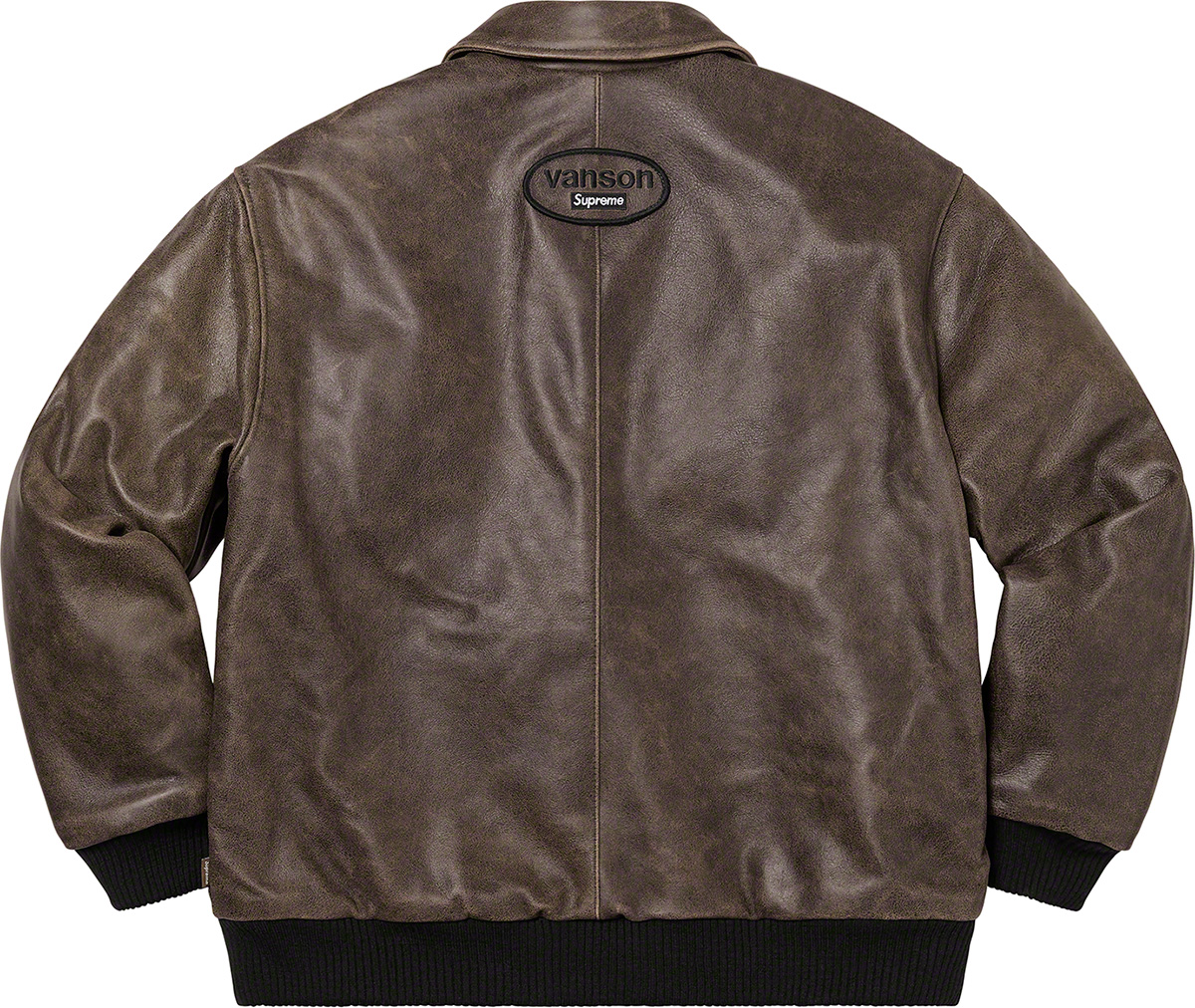 Vanson Leathers Worn Leather Jacket - fall winter 2020 - Supreme