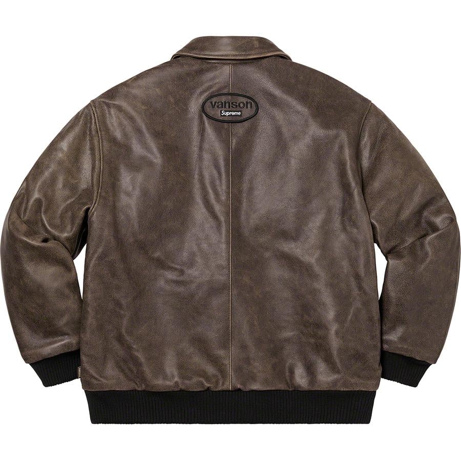 Details on Supreme Vanson Leathers Worn Leather Jacket  from fall winter
                                                    2020 (Price is $798)