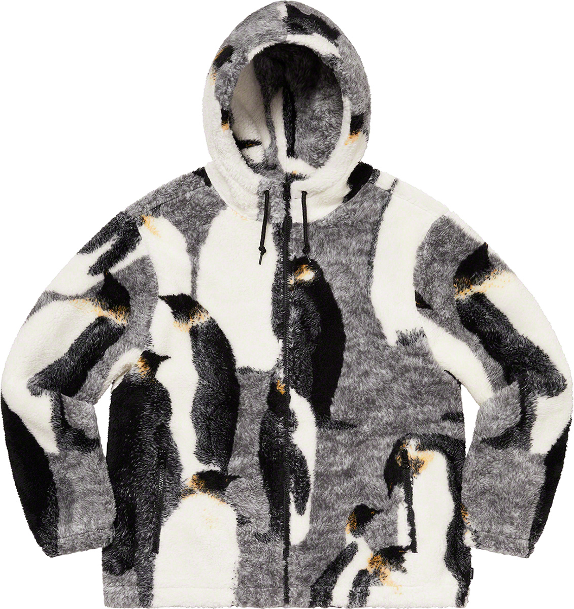 Penguins Hooded Fleece Jacket - Supreme Community