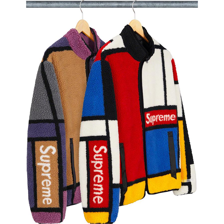Supreme Reversible Colorblocked Fleece Jacket releasing on Week 8 for fall winter 20