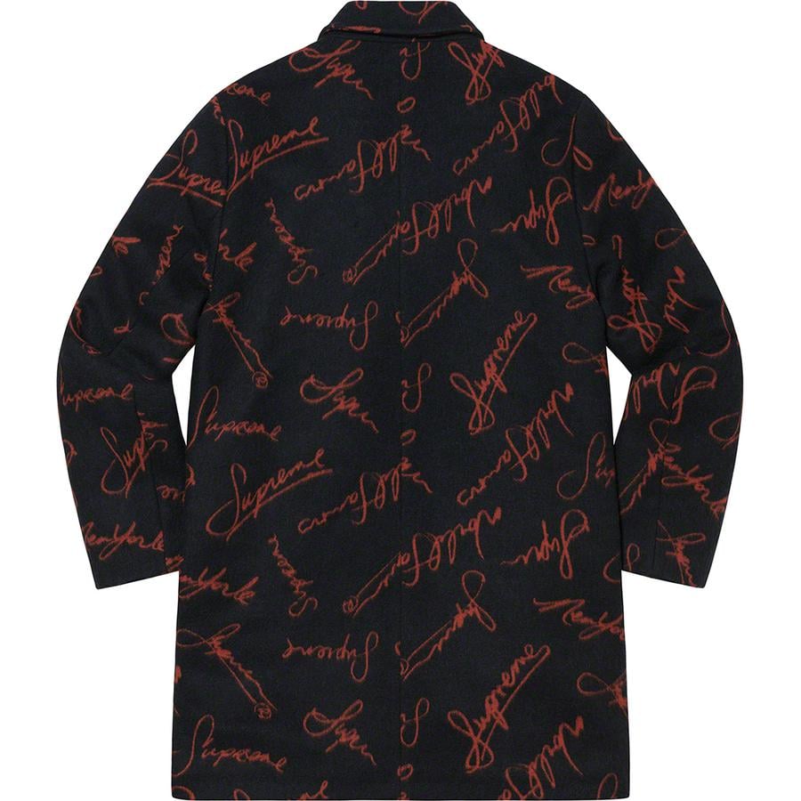 Script Logos Wool Overcoat - fall winter 2020 - Supreme