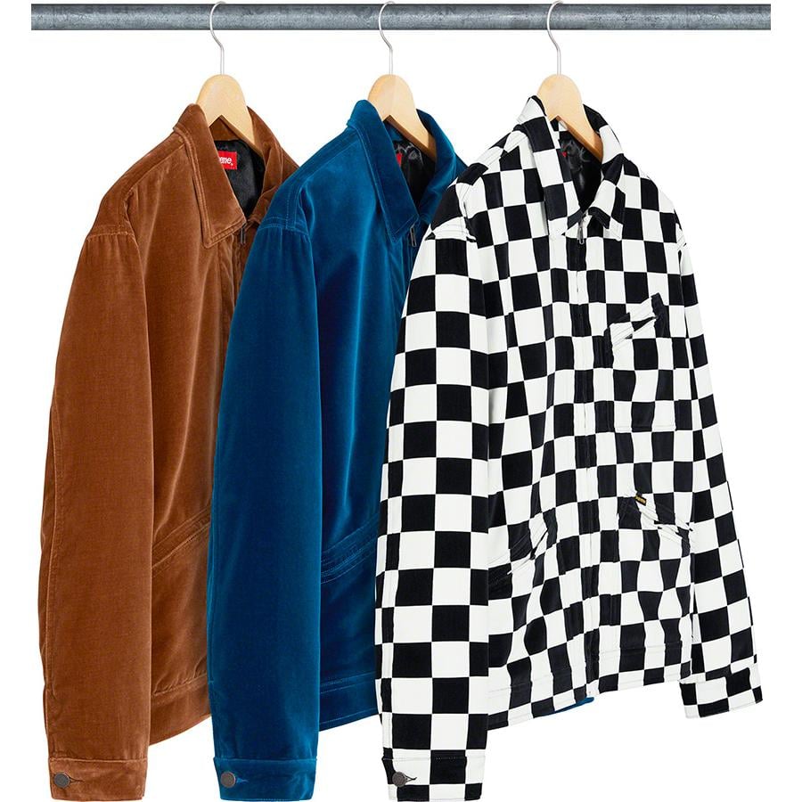 Supreme Velvet Work Jacket for fall winter 20 season