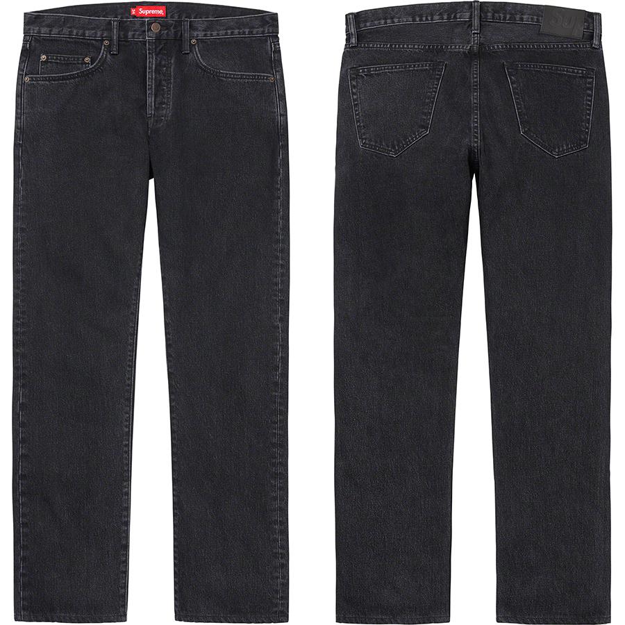 Supreme Stone Washed Black Slim Jean releasing on Week 1 for fall winter 2020