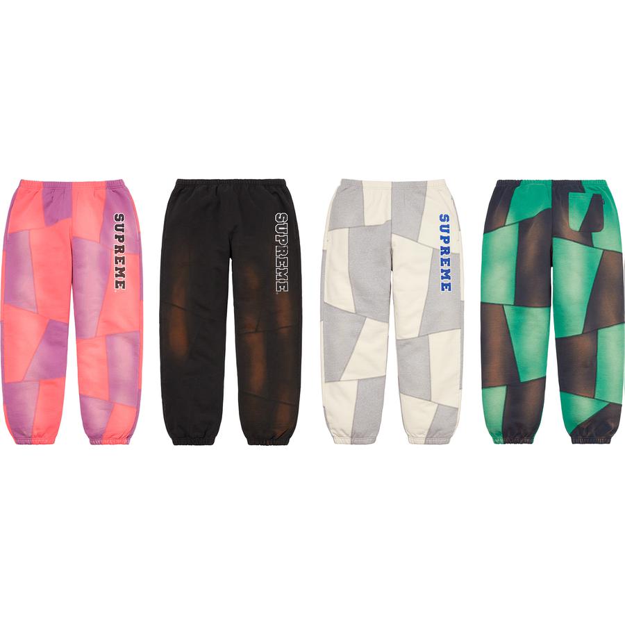 Supreme Patchwork Sweatpant for fall winter 20 season