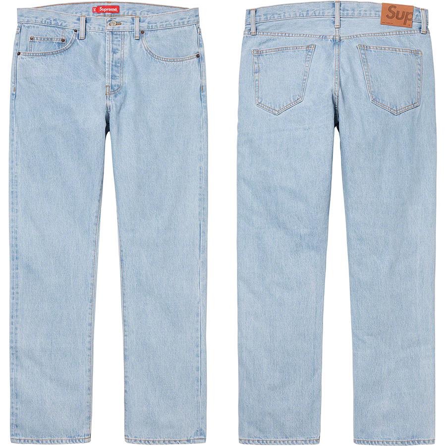 Supreme Stone Washed Slim Jean for fall winter 20 season