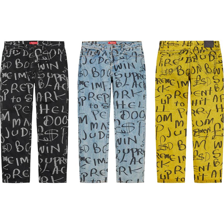 Supreme Black Ark Regular Jean released during fall winter 20 season