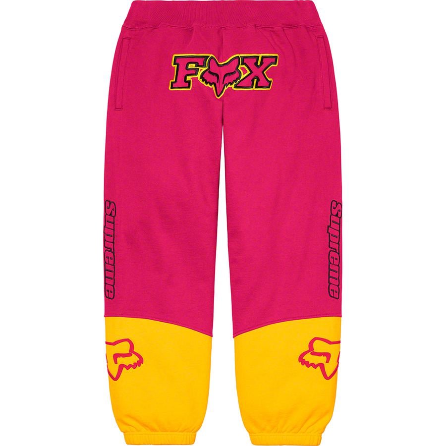 Details on Supreme Fox Racing Sweatpant  from fall winter
                                                    2020 (Price is $158)