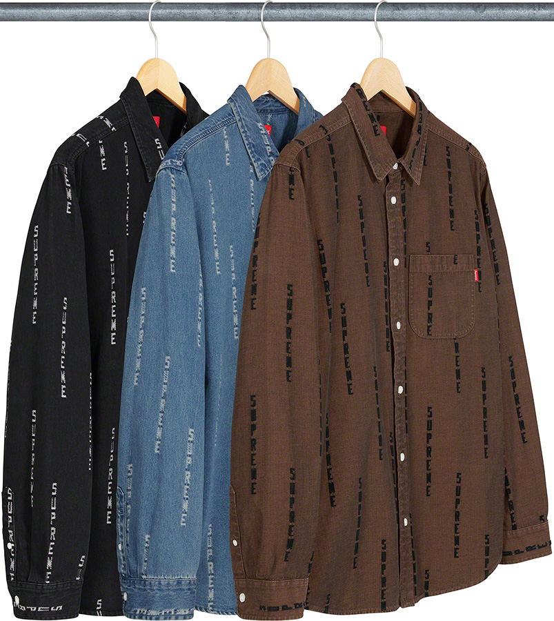 Supreme - Jacquard Denim Shirt - ParkSIDER