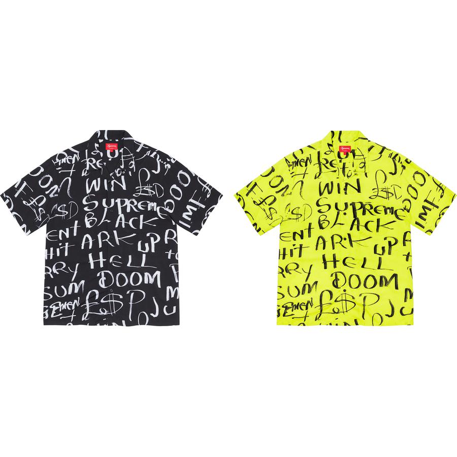 Supreme Black Ark Rayon S S Shirt released during fall winter 20 season