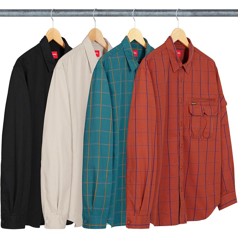 Supreme Twill Multi Pocket Shirt released during fall winter 20 season