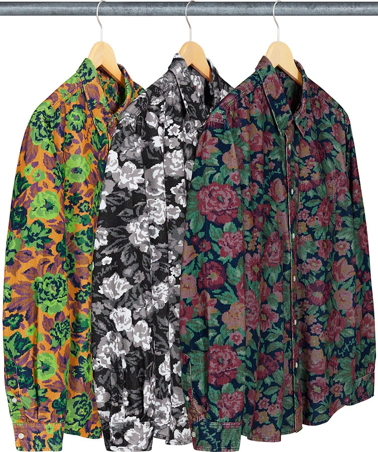 Digi Floral Corduroy Shirt - fall winter 2020 - Supreme