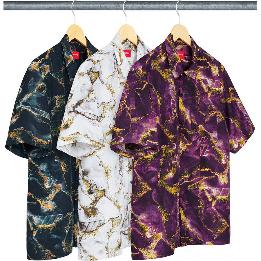 Supreme Marble Silk S S Shirt for fall winter 20 season