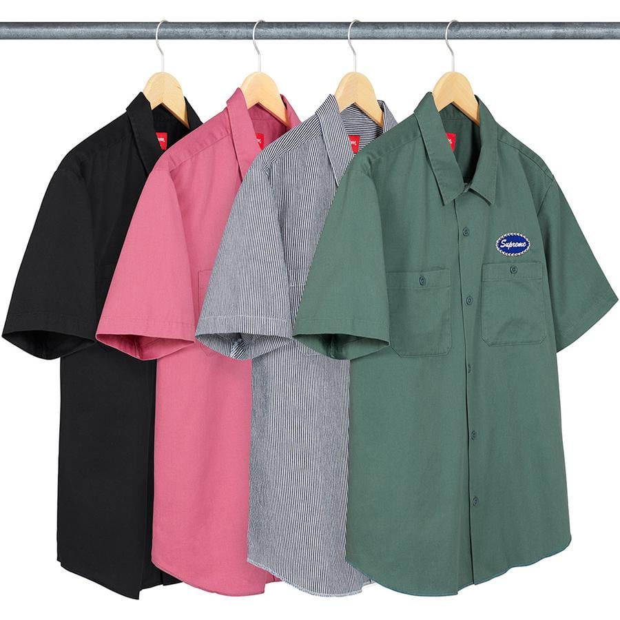 Supreme Studded Patch S S Work Shirt releasing on Week 1 for fall winter 2020