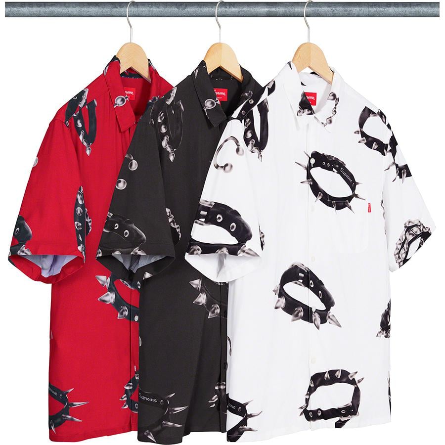 Supreme Studded Collars Rayon S S Shirt released during fall winter 20 season