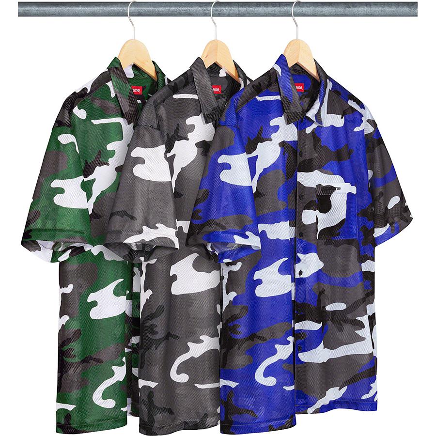Supreme Camo Mesh S S Shirt releasing on Week 1 for fall winter 20