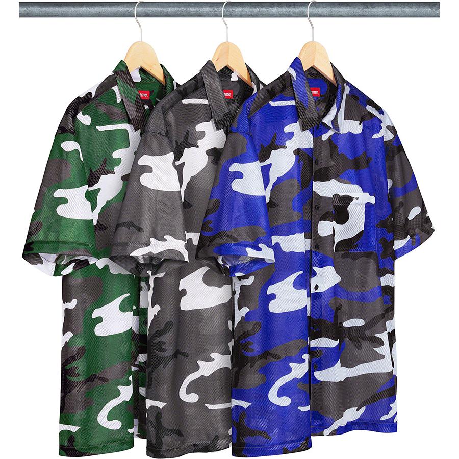 Supreme Camo Mesh S S Shirt released during fall winter 20 season